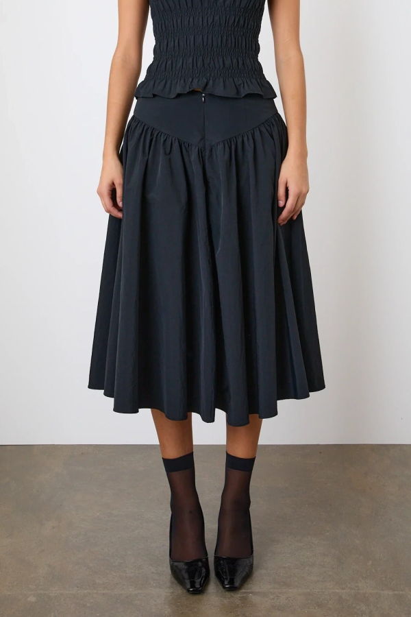 PEACHY DEN Deba Midi Skirt