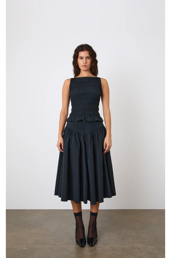 PEACHY DEN Deba Midi Skirt