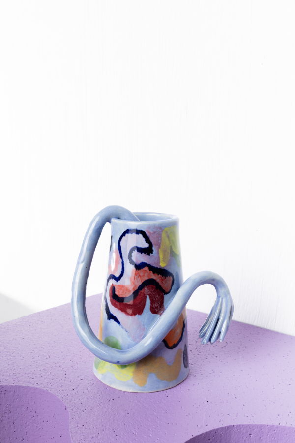 MP Guillot Bricolage Wonky Vase - Blue