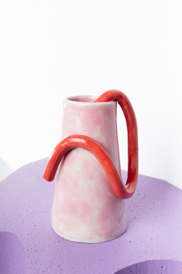 MP Guillot Strawberry Shortcake Wonky Vase