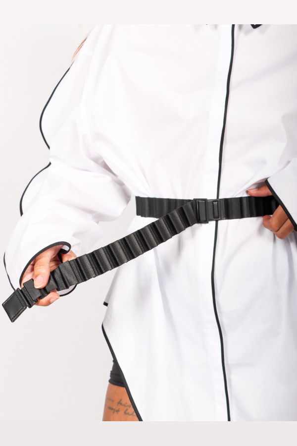 Pleats Please by Issey Miyake Pleats Belt - Black