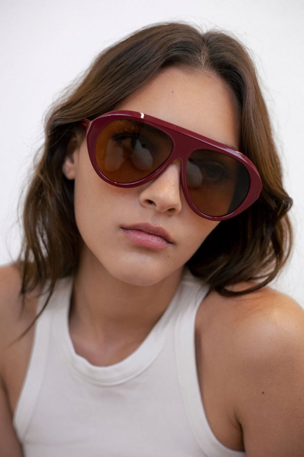 Past Midnight The Icon Sunglasses - Burgundy