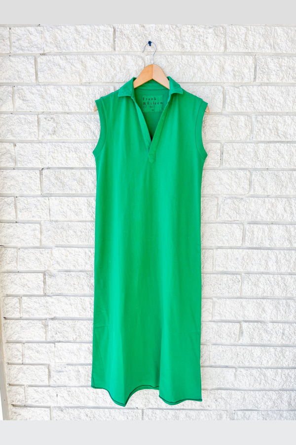 Frank & Eileen Lily Sleeveless Polo Dress - Birdie Green