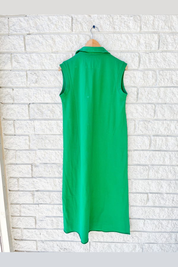 Frank & Eileen Lily Sleeveless Polo Dress - Birdie Green