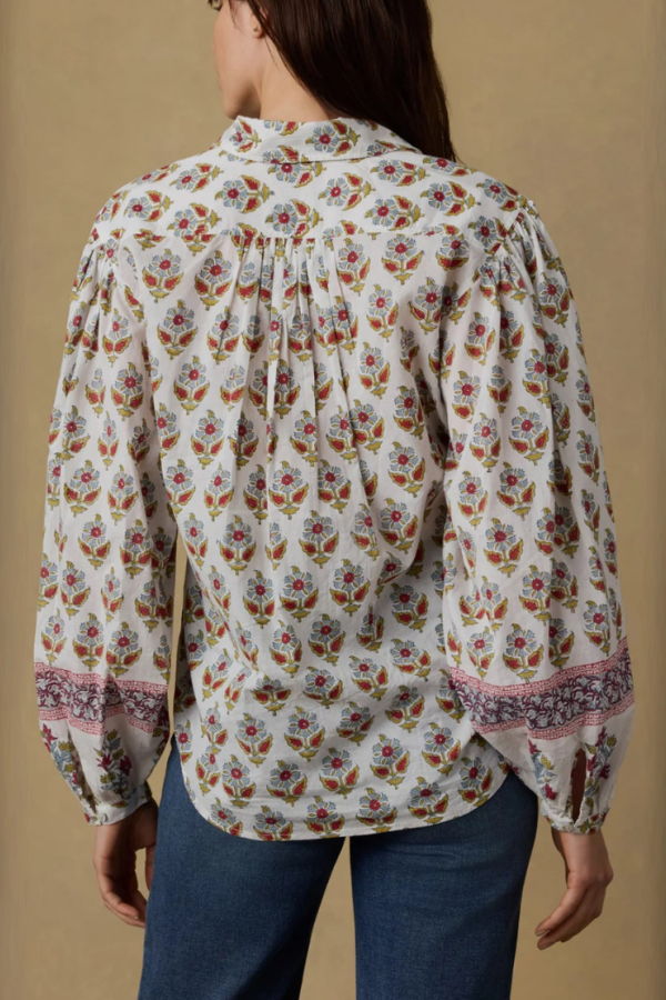 Faherty Suki Blouse - Antique Bouquet