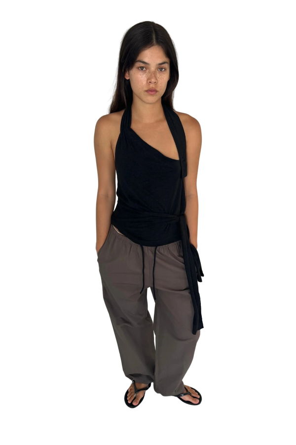 Deiji Studios Layered Pant - Khaki Check