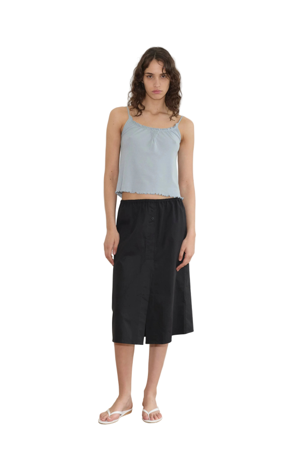 Deiji Studios Overlap Skirt - Black