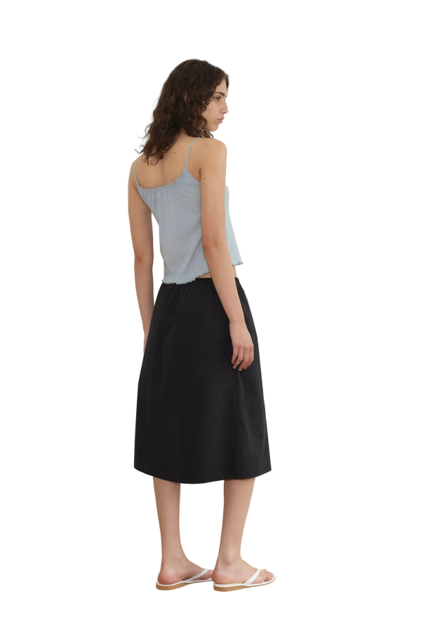 Deiji Studios Overlap Skirt - Black