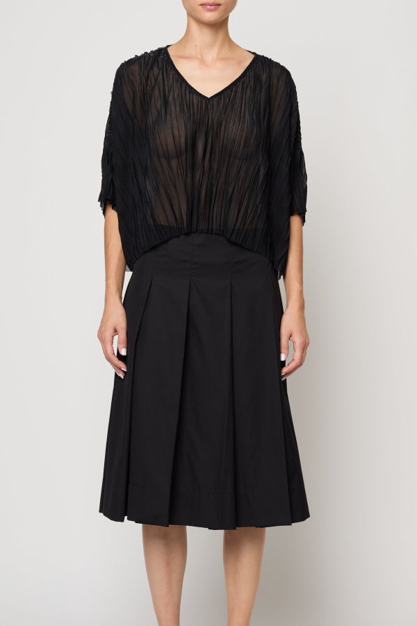 Atelier Delphine Flared Tee Random Pleats