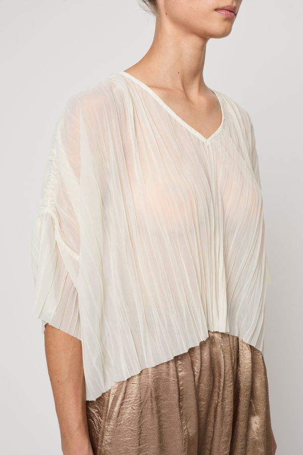 Atelier Delphine Flared Tee Random Pleats