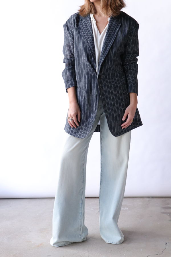R13 Elongated Oversized Ragged Blazer