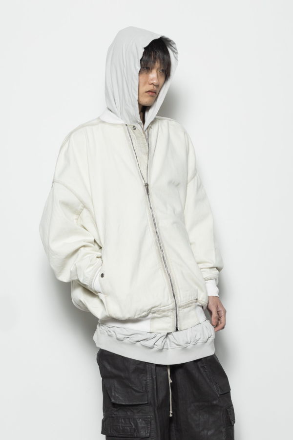 Rick Owens Jumbo Flight Denim Bomber Jacket
