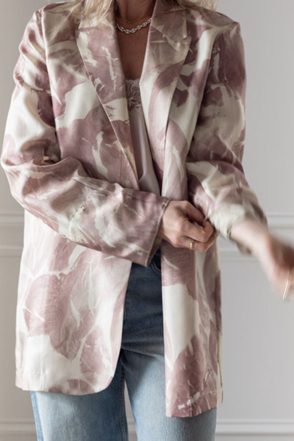 Alysi Brushed Print Jacket