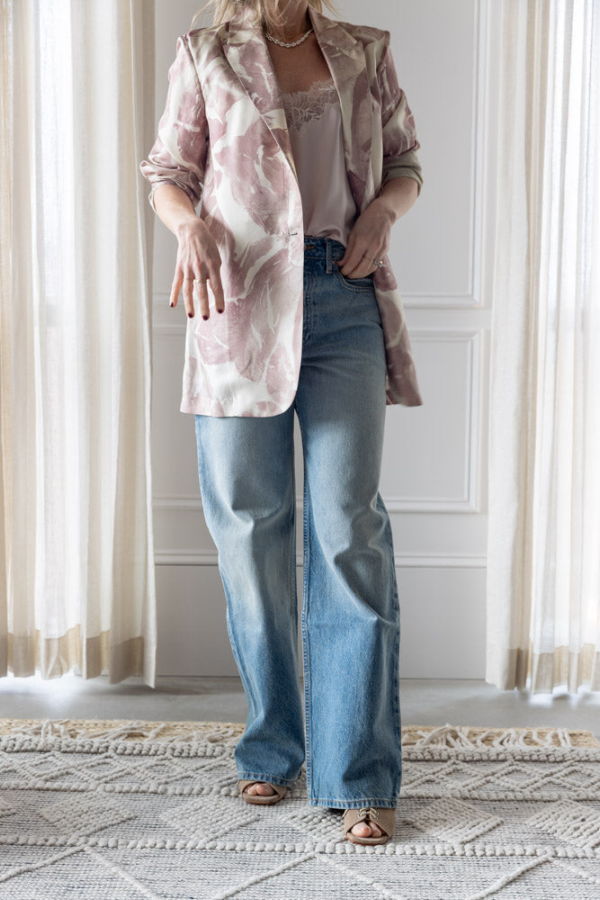 Alysi Brushed Print Jacket