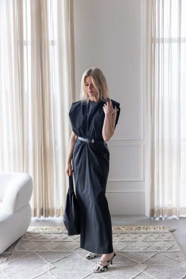 Alysi Long Poplin Dress