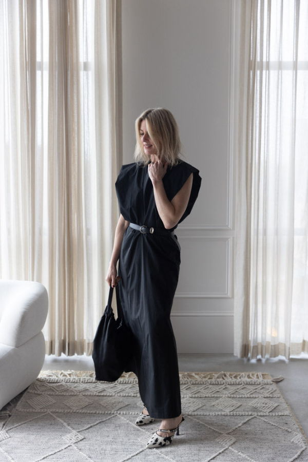 Alysi Long Poplin Dress