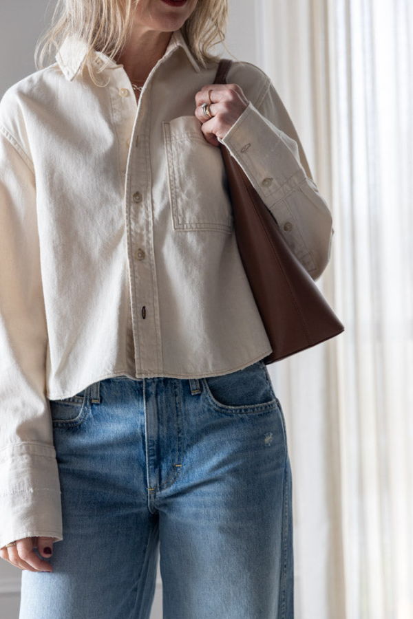 amo denim Abigail Shirt - Bone