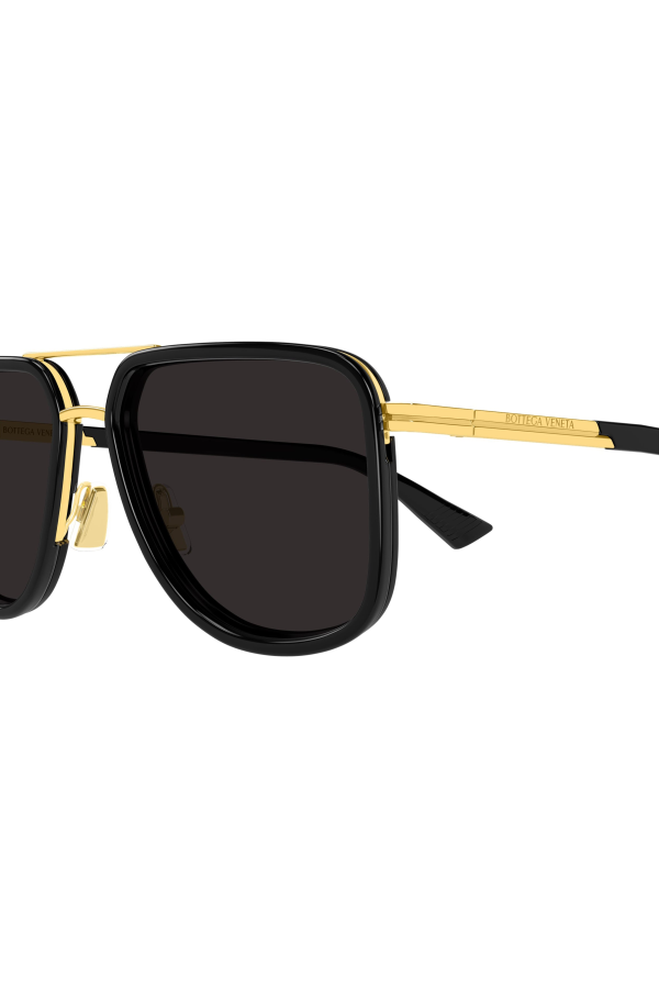 BOTTEGA VENETA Aviator Sunglasses - Gold/Grey
