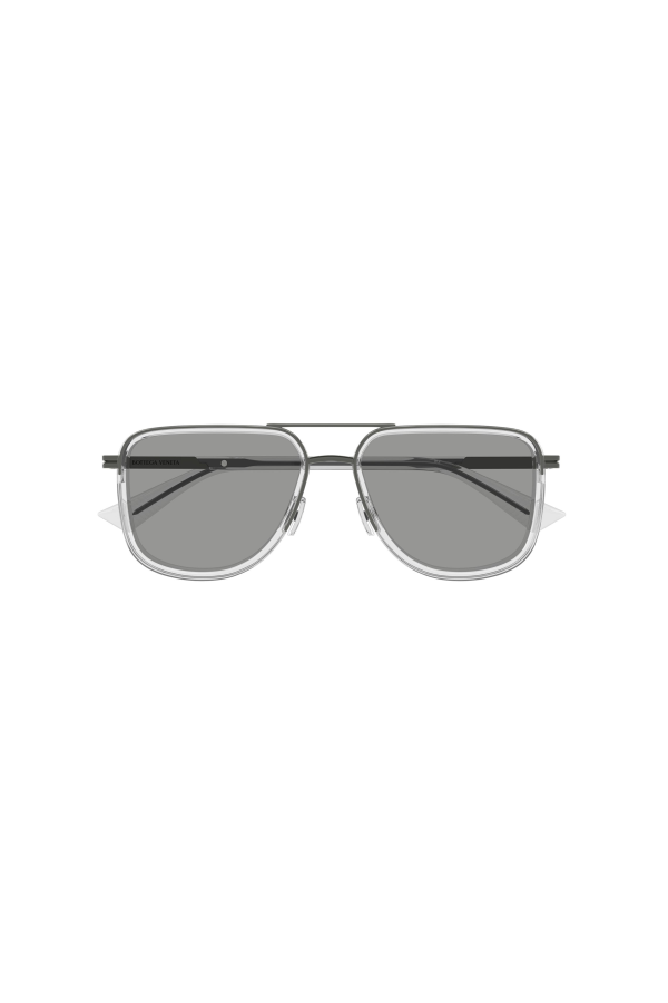 BOTTEGA VENETA Aviator Sunglasses - Metal/Grey