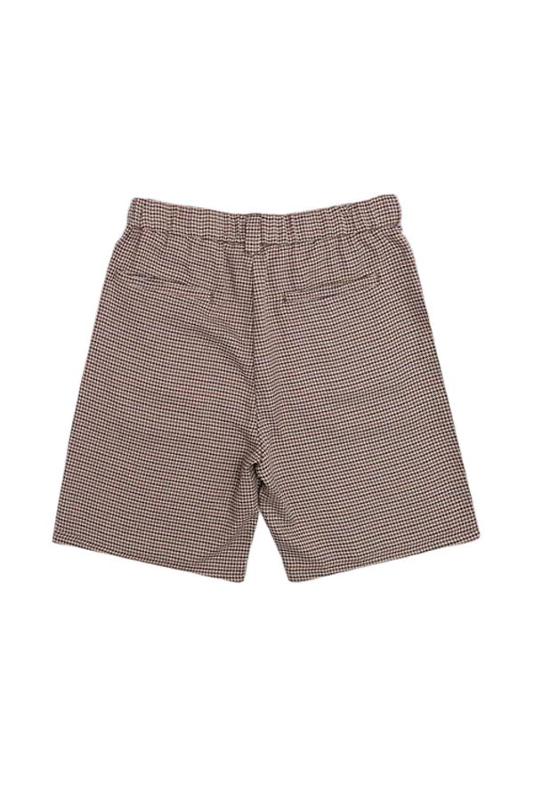 STUDENTS GOLF Benedict Houndstooth Shorts - Brown