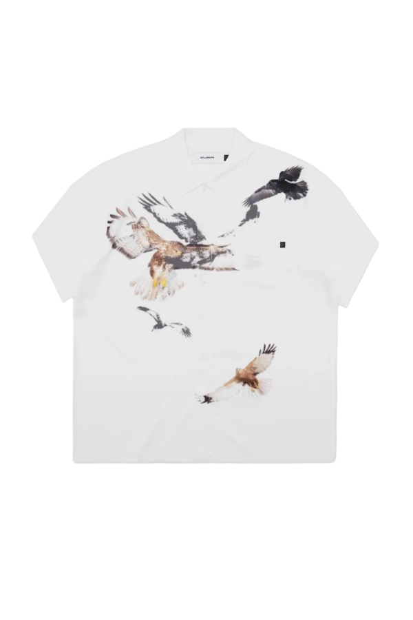 STUDENTS GOLF Drummond S/S Shirt - White