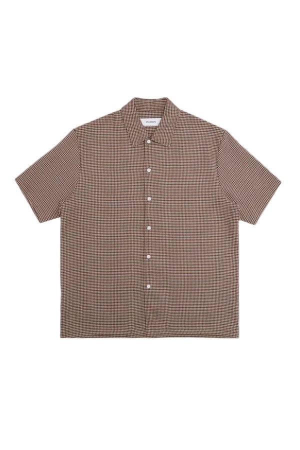 STUDENTS GOLF Gramwell S/S Shirt - Brown
