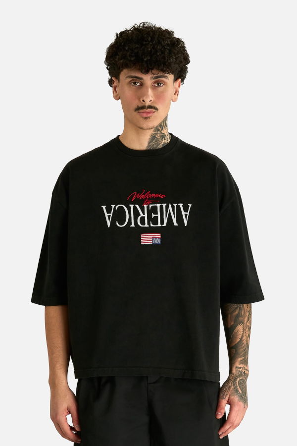 Willy Chavarria Welcome To America Buffalo Tee