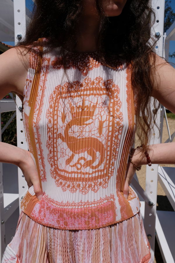 Julia Heuer Thelma Pleated Top Apo