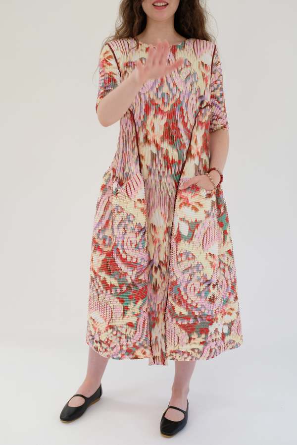 Julia Heuer Uma Handpleated Dress - Jim