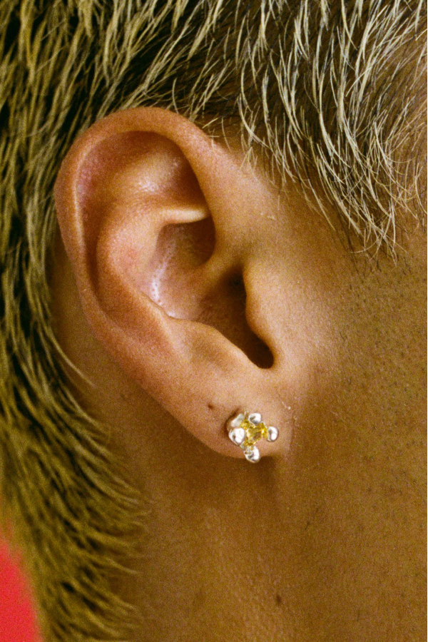 FARIS Dotto Stud in Sterling Silver & Citrine Earring