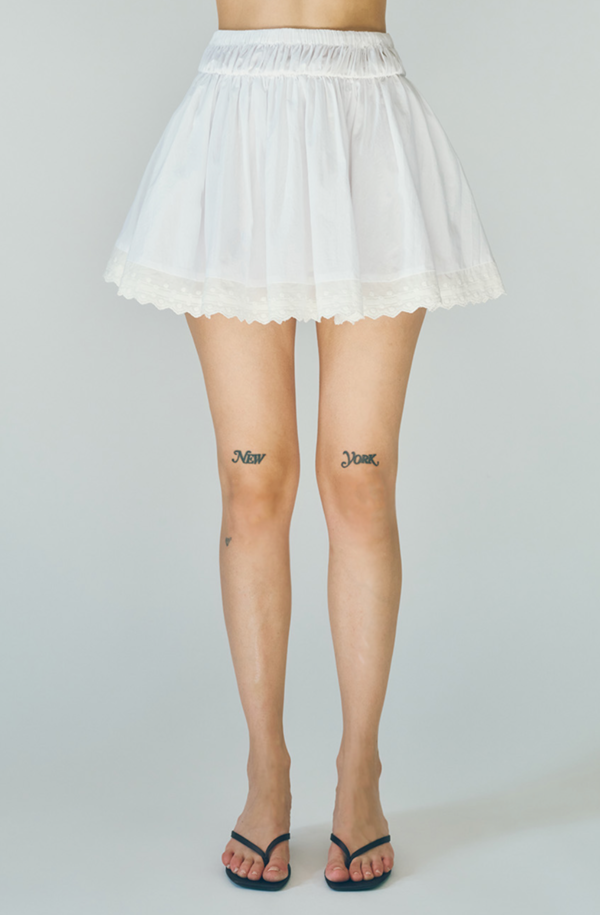 Maude Club Austin Skirt - White