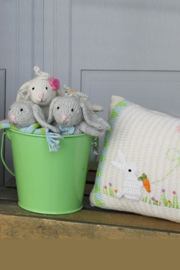 Melange Collection Bunny With Pastel Accessory Ornament (Case Pack of 6)