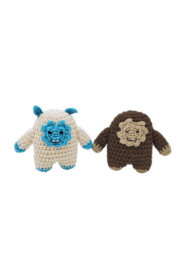 Melange Collection Crochet Bigfoot and Yeti Ornaments (Case Pack of 6)