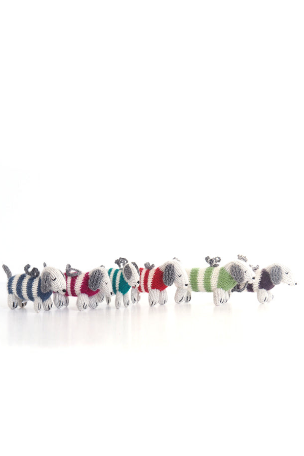 Melange Collection Dachshund Holiday Ornaments (Case Pack of 6)