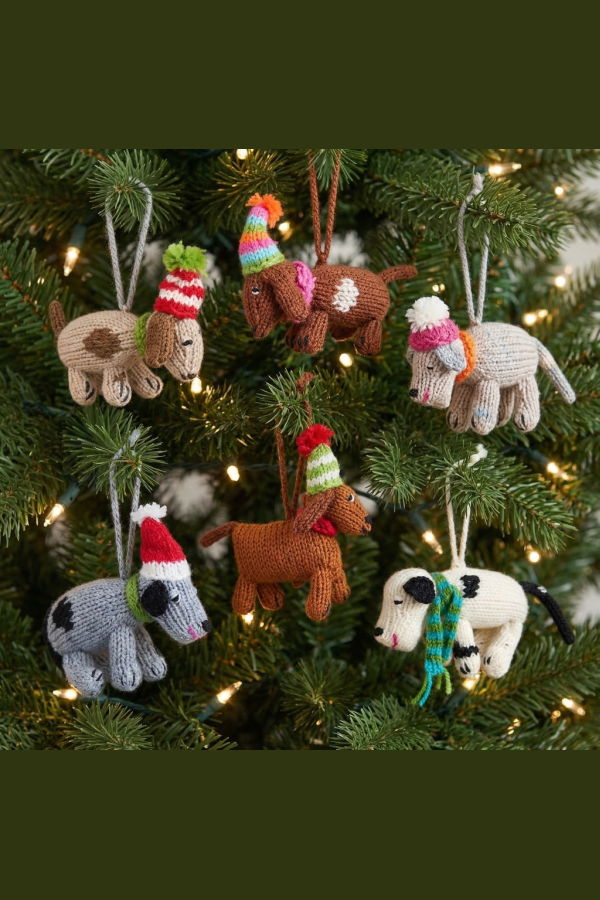 Melange Collection Dog Ornaments Set of 6 Ornaments