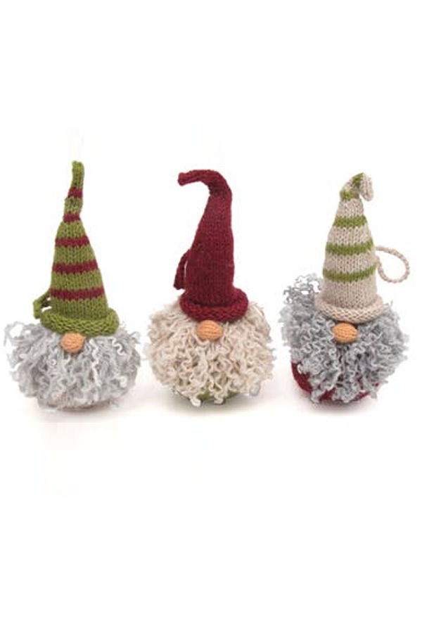 Melange Collection Knit Gnome Holiday Ornaments (Case Pack of 6)