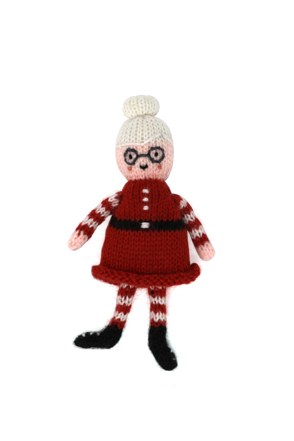 Melange Collection Knit Mrs. Claus Holiday Ornaments (Case Pack of 6)