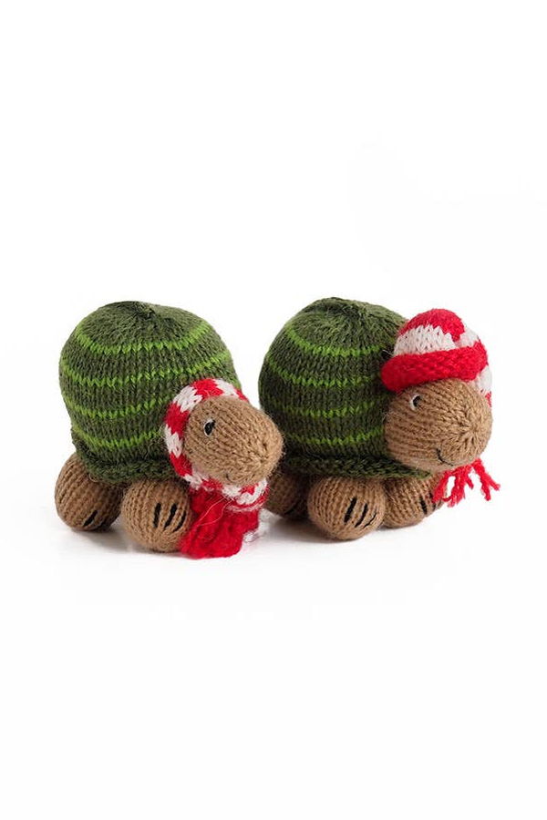 Melange Collection Knit Turtle Holiday Ornaments (Case Pack of 6)