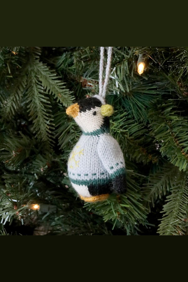 Melange Collection Penguin With Earmuffs Ornaments (Case Pack of 6)