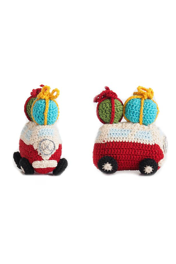 Melange Collection Van With Gifts Ornaments (Case Pack of 6)