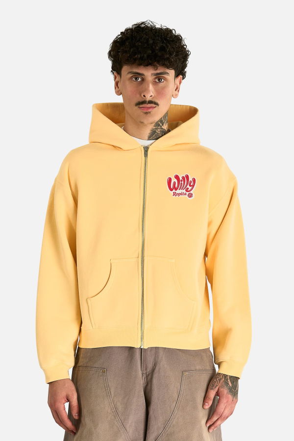 Willy Chavarria Willy Ropita Shrunken Zip-Through Hoodie