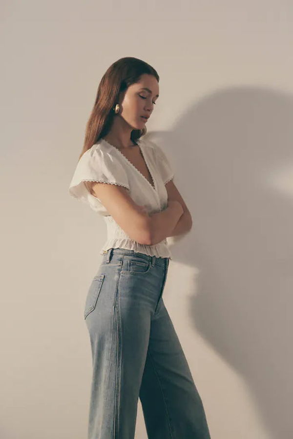 Paige Anessa Wide Leg Jean