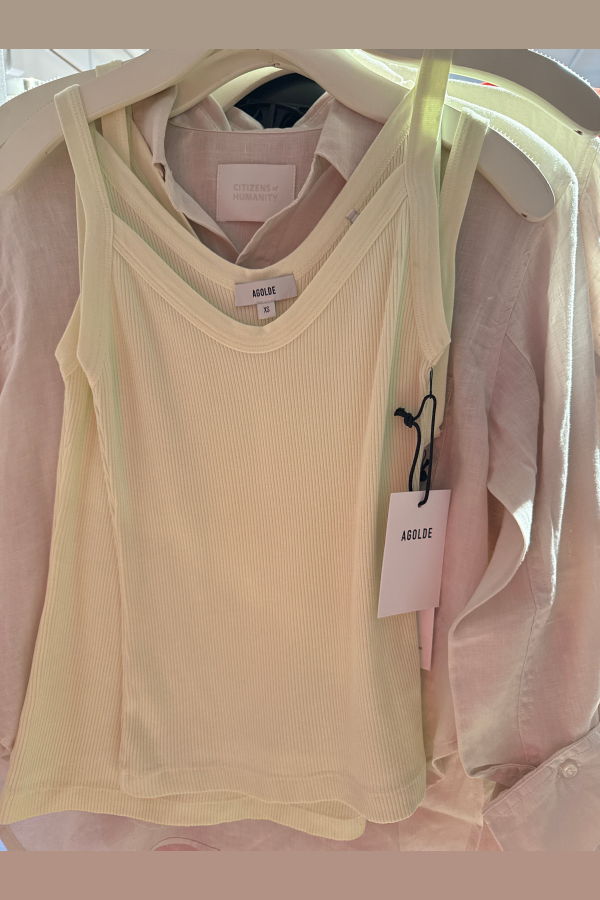 AGOLDE Jordan Tank - Lemon Drop