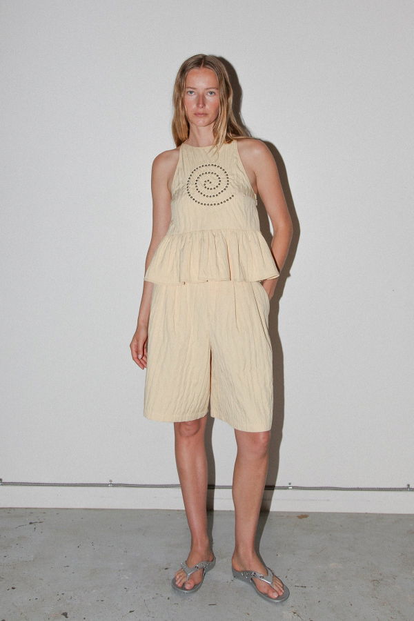 KkCo Rivet Trouser Short - Butter