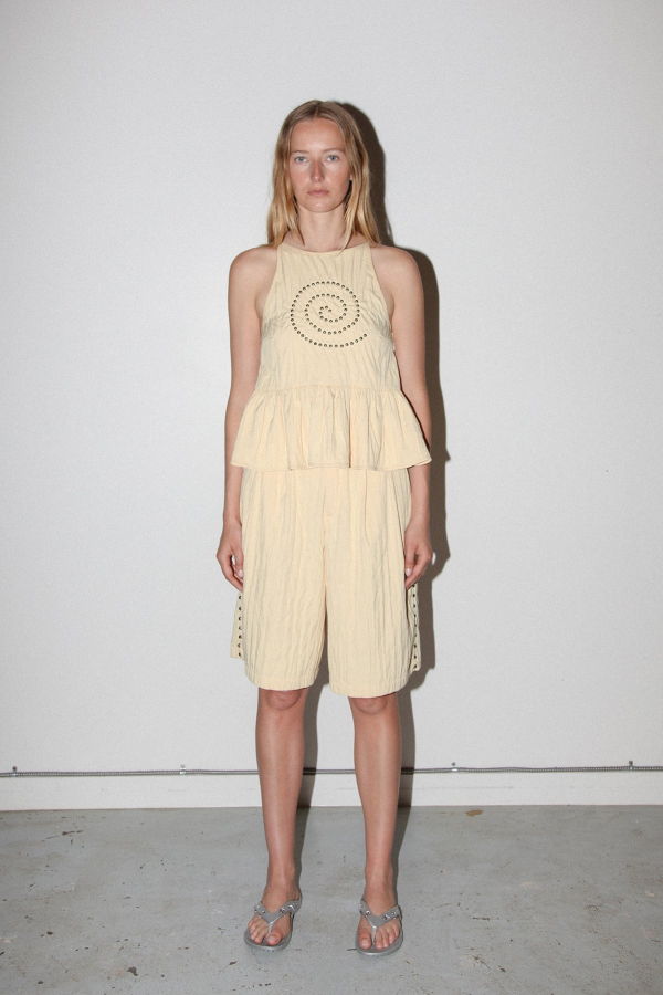 KkCo Rivet Trouser Short - Butter