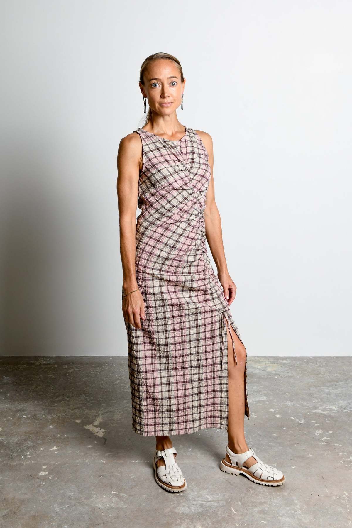 Untitled in Motion Winona Dress 2.0 - Petal Plaid - Image 2 of 5