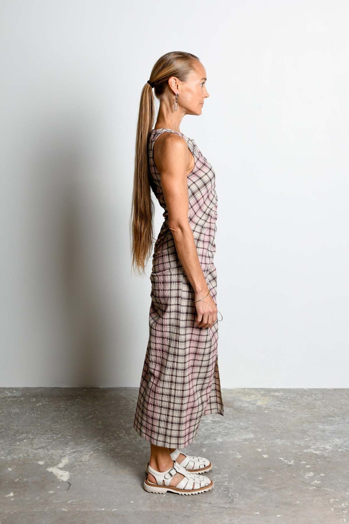 Untitled in Motion Winona Dress 2.0 - Petal Plaid - Image 3 of 5