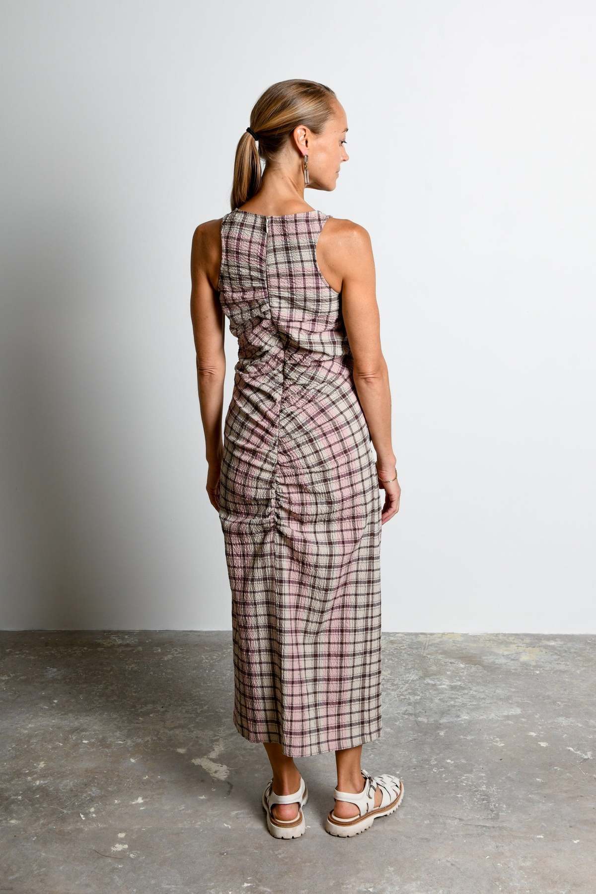 Untitled in Motion Winona Dress 2.0 - Petal Plaid - Image 4 of 5