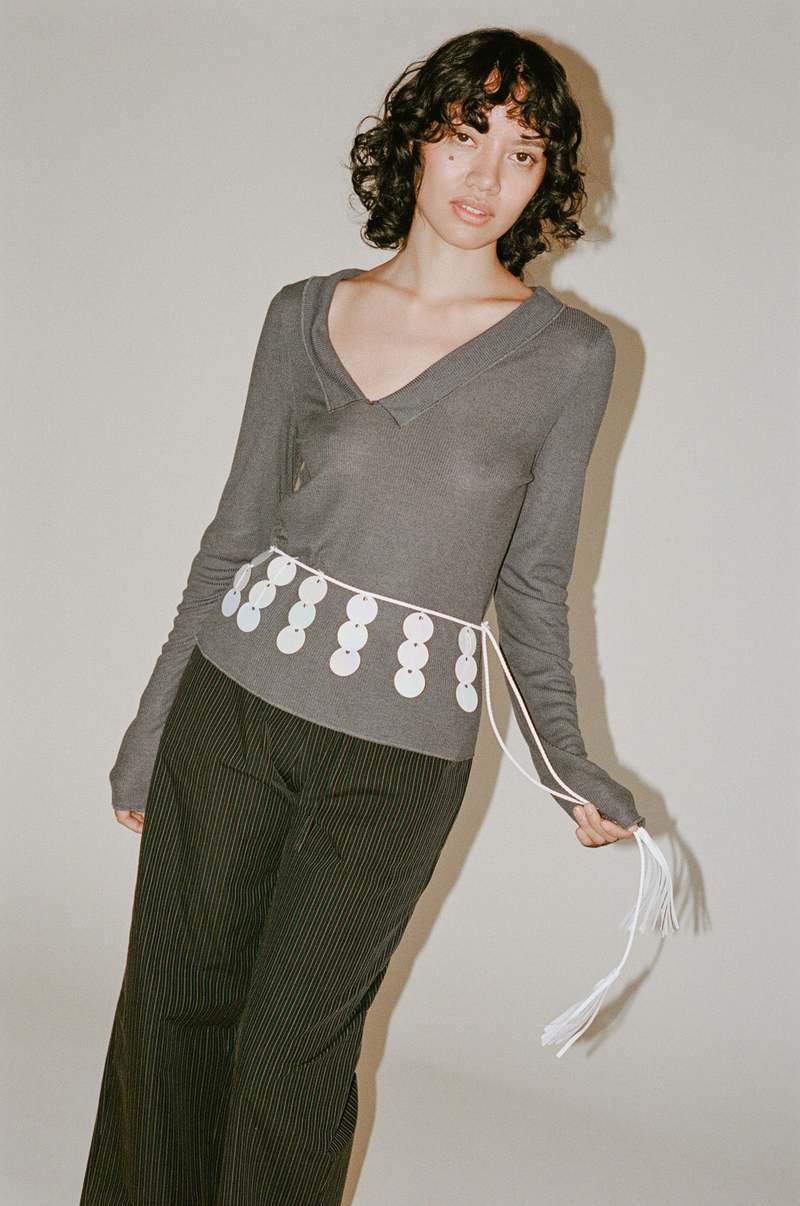 Maryam Nassir Zadeh Regalo Belt - White