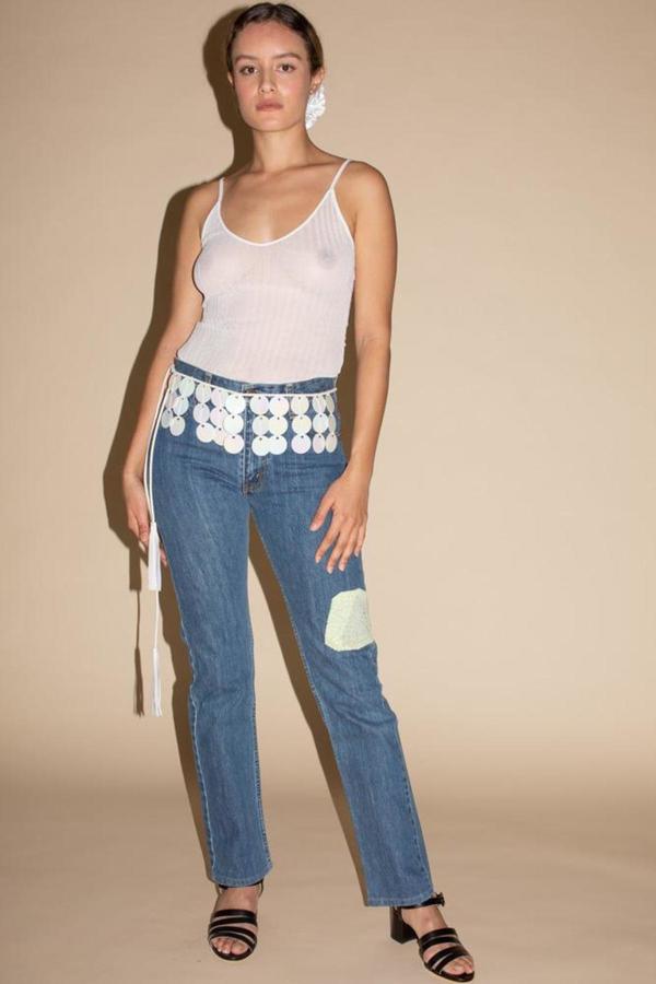 Maryam Nassir Zadeh Regalo Belt - White